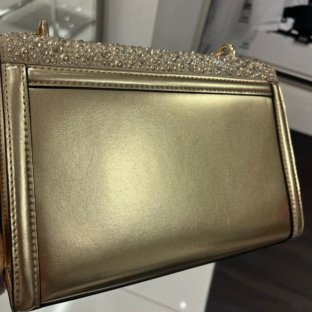 Michael Kors Gold Embellished Whitney Shoulder Bag - Picture 5 of 11